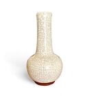 New ListingChinese Antique style Crackle Glaze Vase 10” tall Vintage