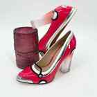 Katy Perry Thelma Car Pump Heels Size 7 Cherry Red
