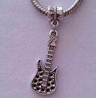 Electric Guitar Music Musical Instrumen Charm For European Bracelet / Necklace