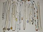 Chain Necklaces Lot of Gold Tone & Silver Tone Various Lengths (#1063)