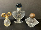 Lot of 3 - Miniature Vintage Perfume Bottles - Baccarat / Shalimar / Rayette