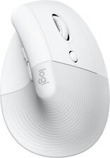 Logitech Lift Vertical Ergonomic Mouse, Wireless for Mac OS - White