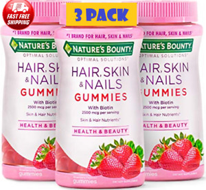 Hair Skin & Nails Gummies wt Biotin Vits C & E 240 gummies (3x80) Expiry 03/2025