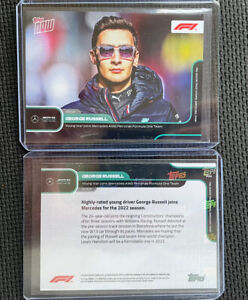 TOPPS NOW Road to 2022 Formula 1 GEORGE RUSSELL JOINS MERCEDES AMG #P06 F1 Card