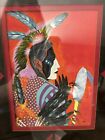 New ListingNative American Indian Portrait Original Art By Artist Tracey Rabbit