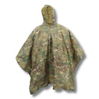 Waterproof Polyester Rain Poncho W/ Pouch Compact, Portable, Quarter Zip, Import