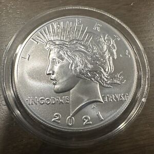 2021 PEACE SILVER DOLLAR 100th ANNIVERSARY Ultra High Relief