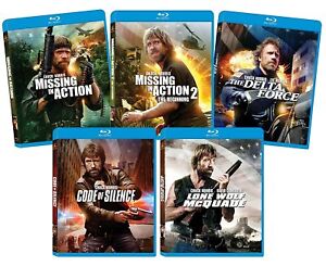 Chuck Norris Blu-ray Bundle Missing in Action, Missing in Action 2, Delta Force