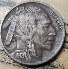 1918 D Buffalo Nickel XF Details *M81
