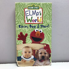 Sesame Street Elmo’s World Babies Dogs VHS Video Tape PBS Kids BUY 2 GET 1 FREE!