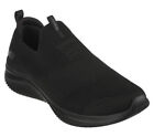 Skechers Black Men Slip On Wide Fit Sport Comfort Shoes Flex Memory Foam 232314