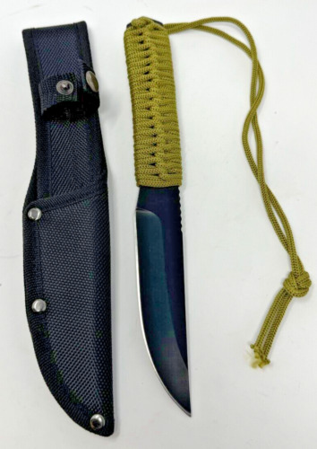 Knife With Paracord Handle with sheath