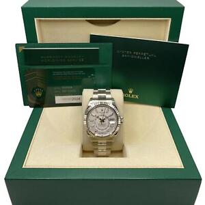 Rolex Sky Dweller 336934 White Gold Steel White Dial Oyster Mens Watch B&P 2024