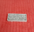 Brand New Crystal Rhinestone Applique Silver Setting Bridal Sash Trim-1 Yard
