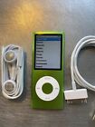 Apple iPod nano 4th Gen Green (8 GB) NEW BATTERY Big Bundle