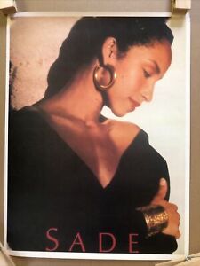 Original Vintage Poster Sade Adu 80s Music Memorabilia pinup singer songwriter