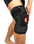 KNEE BRACE HINGED COMPRESSION SLEEVE JOINT SUPPORT OPEN PATELLA STABILIZER WRAP