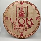 Round Wood Crate Advertising Lidded WOK & Other Asian Art Work 16