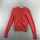 TSE Say Cardigan Cashmere Sweater Top Womens Medium Coral Pink Button Up V-Neck