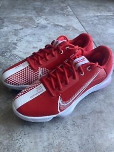 NIKE Force Zoom Trout 7 Low Metal Baseball Cleats Red CQ7224-602 Men Size 9 MLB