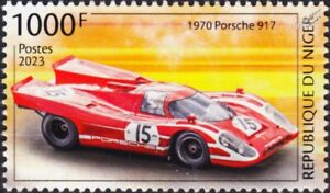 1970 PORSCHE 917 / 917K Le Mans 24 Hour Car Race Stamp (2023 Niger)