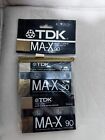 2-Pack TDK MA-X 90 Minute Blank Cassette Tape IEC IV/TYPE IV Metal Position