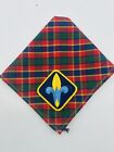 Vintage BSA Webelos Neckerchief Plaid Scarf Uniform Boy Scouts America Cub Scout