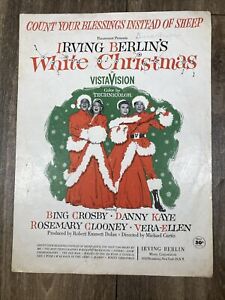 IRVING BERLINS WHITE CHRISTMAS Sheet Music 1952 BING CROSBY Count Your Blessings