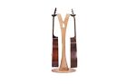 Ruach GS-1 Dual Acoustic and Electric Wooden Guitar Stand - Cherry