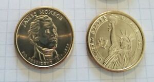 2008 James Monroe - Denver mint Presidential Dollar - Uncirculated - Free s/h