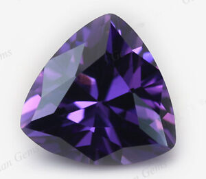 10x10 mm Natural Purple Amethyst 5.39 ct Trillion Faceted Cut VVS Loose Gems