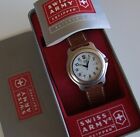 SWISS ARMY~Mens ClaSSiC OFFICERS 1884~Sapphire~White Dial~OEM Leather~Old School