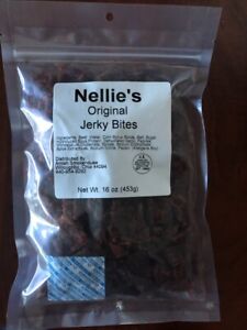 New ListingNellie's Beef Jerky Bites, 1 Pound Bulk Bag, Original Mild