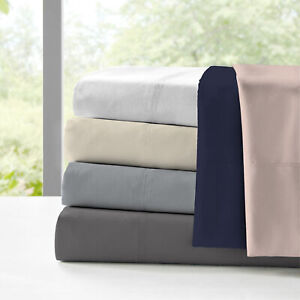 Park Hotel Collection ESSENTIALS Cotton Percale Fitted Sheet - Cool & Breathable