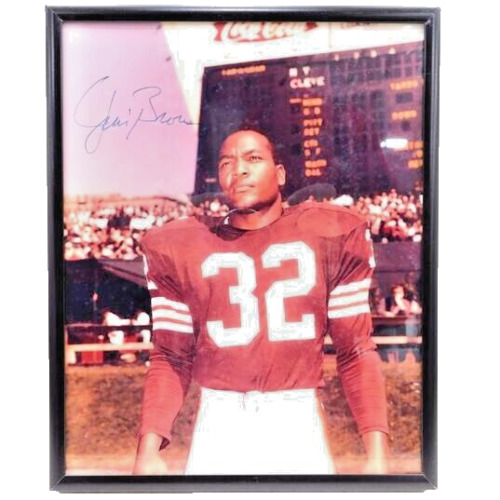 New ListingJim Brown Signed Autographed 8x10 Photo Cleveland Browns Framed