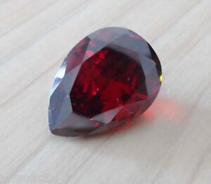 13X18 mm AAAAA Natural Red Ruby 18.08 ct Pear Faceted Cut  VVS Loose Gemstones