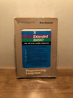 TI-99/4A TI EXTENDED BASIC Complete in Box! Manual/Blue Label Cart