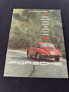 1963 Porsche 356 C 1600 Ken Purdy Brochure 356C 1600S S 1600SC SC Sales Catalog