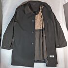 Calvin Klein Men Wool Insulated Trench/ Jacket/TopCoat Brown 40R  Zip Out Lining