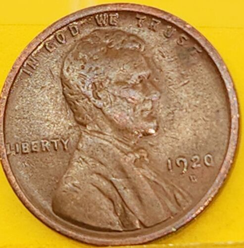 1920 D Good Lincoln Wheat Cent Copper Penny. Nice & Brown. Free Shipping!