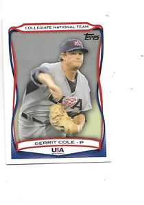 Gerrit Cole 2010 Topps Collegiate National Team Baseball Card #USA-25