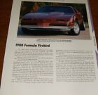 ★★1988 PONTIAC FORMULA FIREBIRD SPECS INFO PHOTO 88 350★★ (For: 1989 Pontiac Firebird Formula)