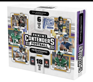 2022 Panini Contenders Football FOTL Hobby Box. 5 autos box. Red Zone Exclusive!