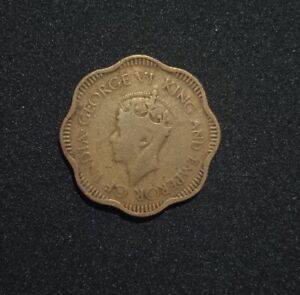 Sri Lanka Ceylon 1944 10 cents coin George VI