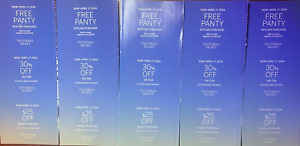 SET OF 5 Victoria Secret Pink Coupon Apr 17 30% off $25 off  100 purchase panty