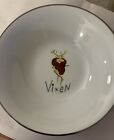 Pottery Barn ~VIXEN REINDEER~ Large SERVING BOWL ~CHRISTMAS~ Rudolph Collection