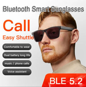 Smart Audio Glasses Bluetooth Music Headset Wireless Traveling Sports Sunglasses