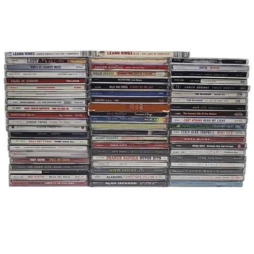 Huge Lot Of 62 Country Music CDs Toby Keith Johnny Cash Waylon Jennings &MORE VG