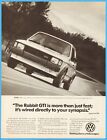 1983 VW Rabbit GTI German Sports Coupe Precise Engineering Vintage Photo Ad