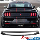Fits 15-23 Ford Mustang GT350 GT350R Matte Black ABS Lower Trunk Spoiler Wing